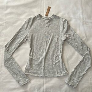 SKIMS COTTON JERSEY LONG SLEEVE T-SHIRT